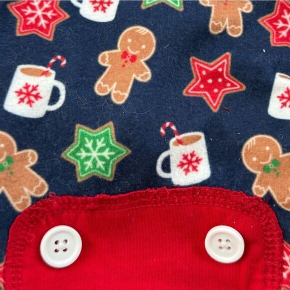 Pup Crew Gingerbread & Hot Cocoa Print Knit Pet Pajamas XS NWOT - Picture 3 of 7